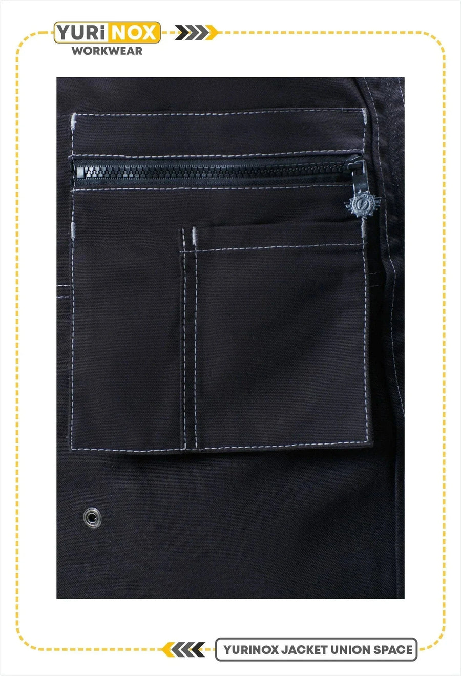 YURINOX UnionSpace Men's Water-Repellent Utility Work Jacket
