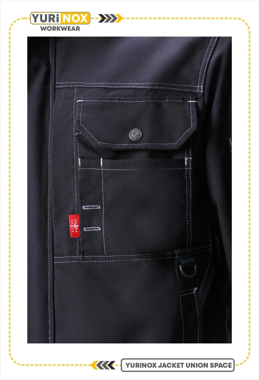 YURINOX UnionSpace Men's Water-Repellent Utility Work Jacket