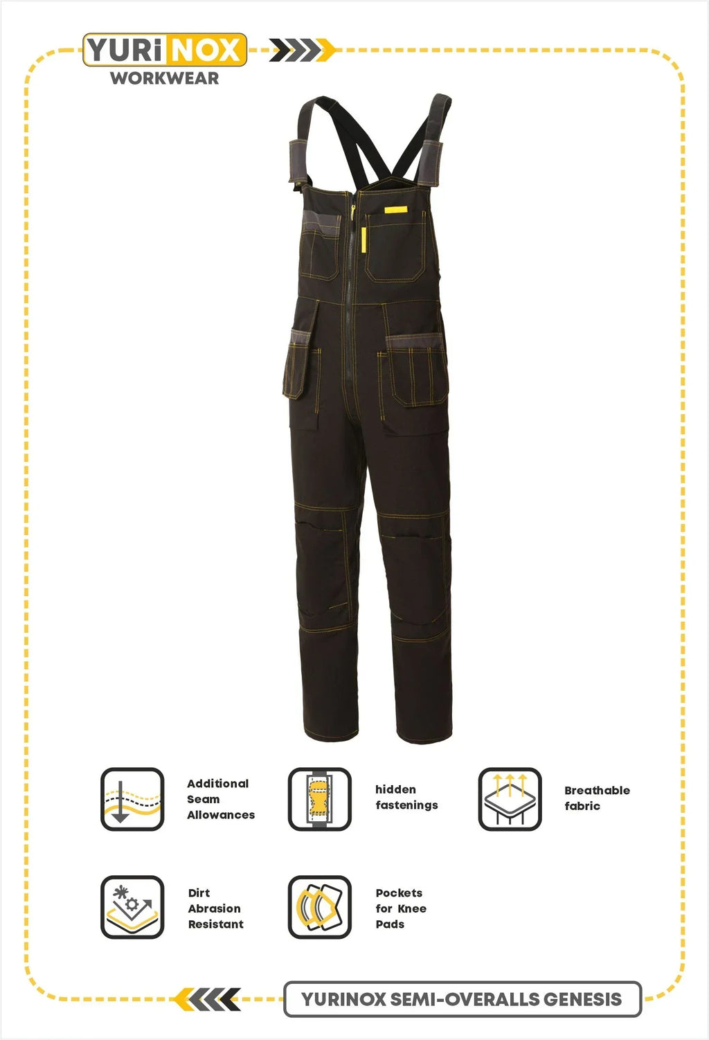 YURINOX BIB OVERALLS (SEMI-OVERALLS) GENESIS