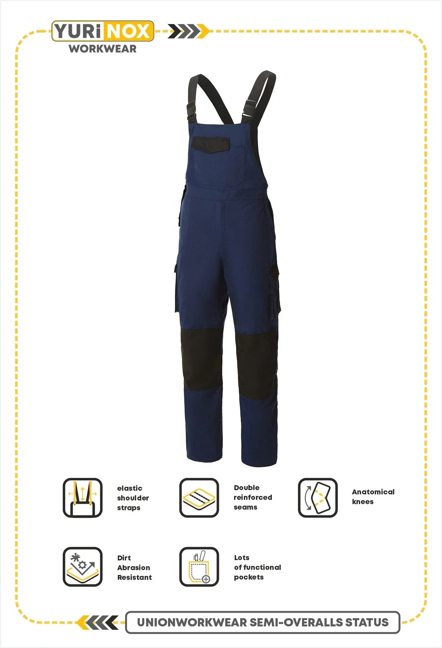 UNIONWORKWEAR BIB OVERALLS (SEMI-OVERALLS) STATUS