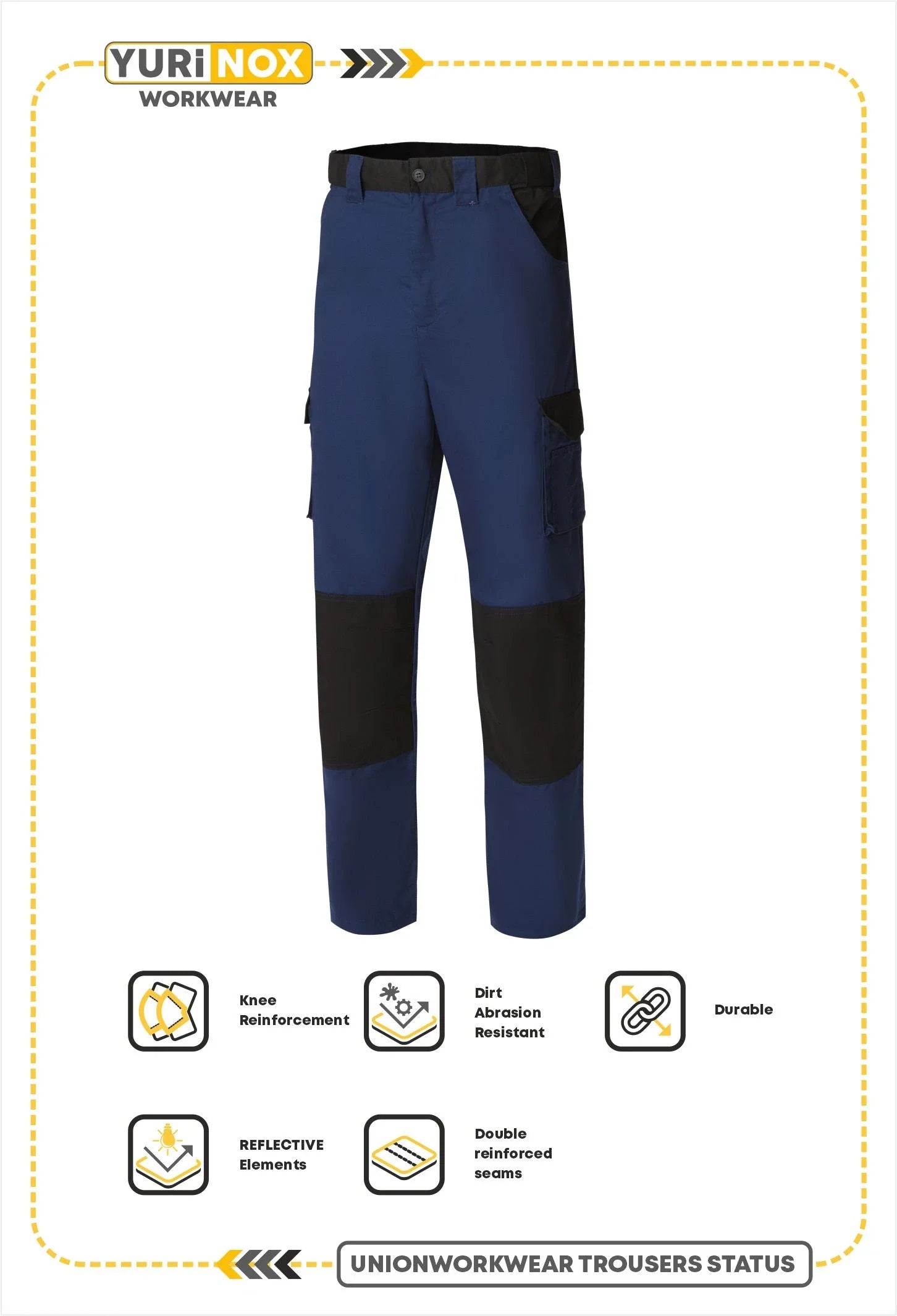  STATUS ™ Men's Double Knee Tool Pockets Work Pants