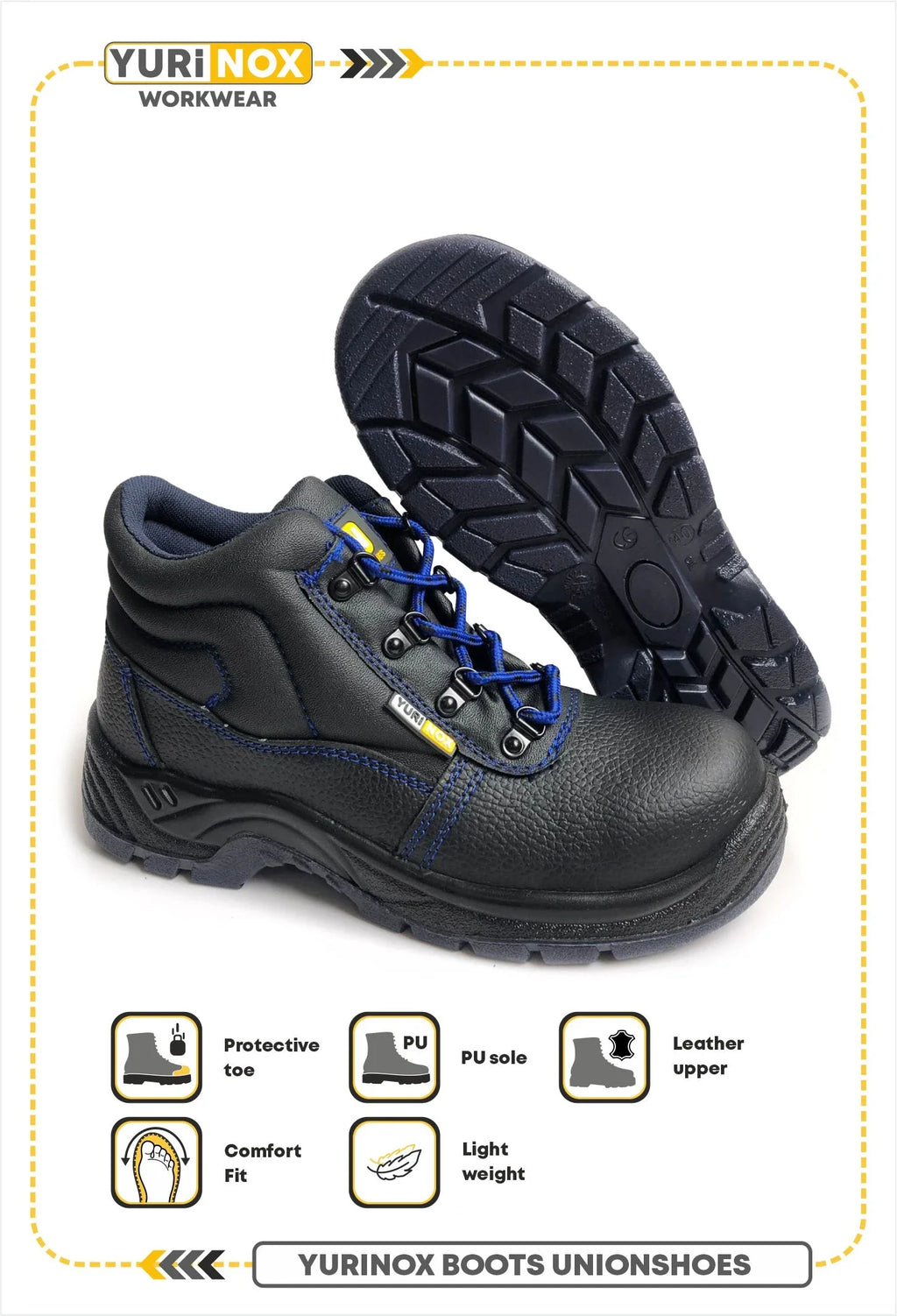 Men's UnionShoes™ 6" Leather Composite Toe Work Boots