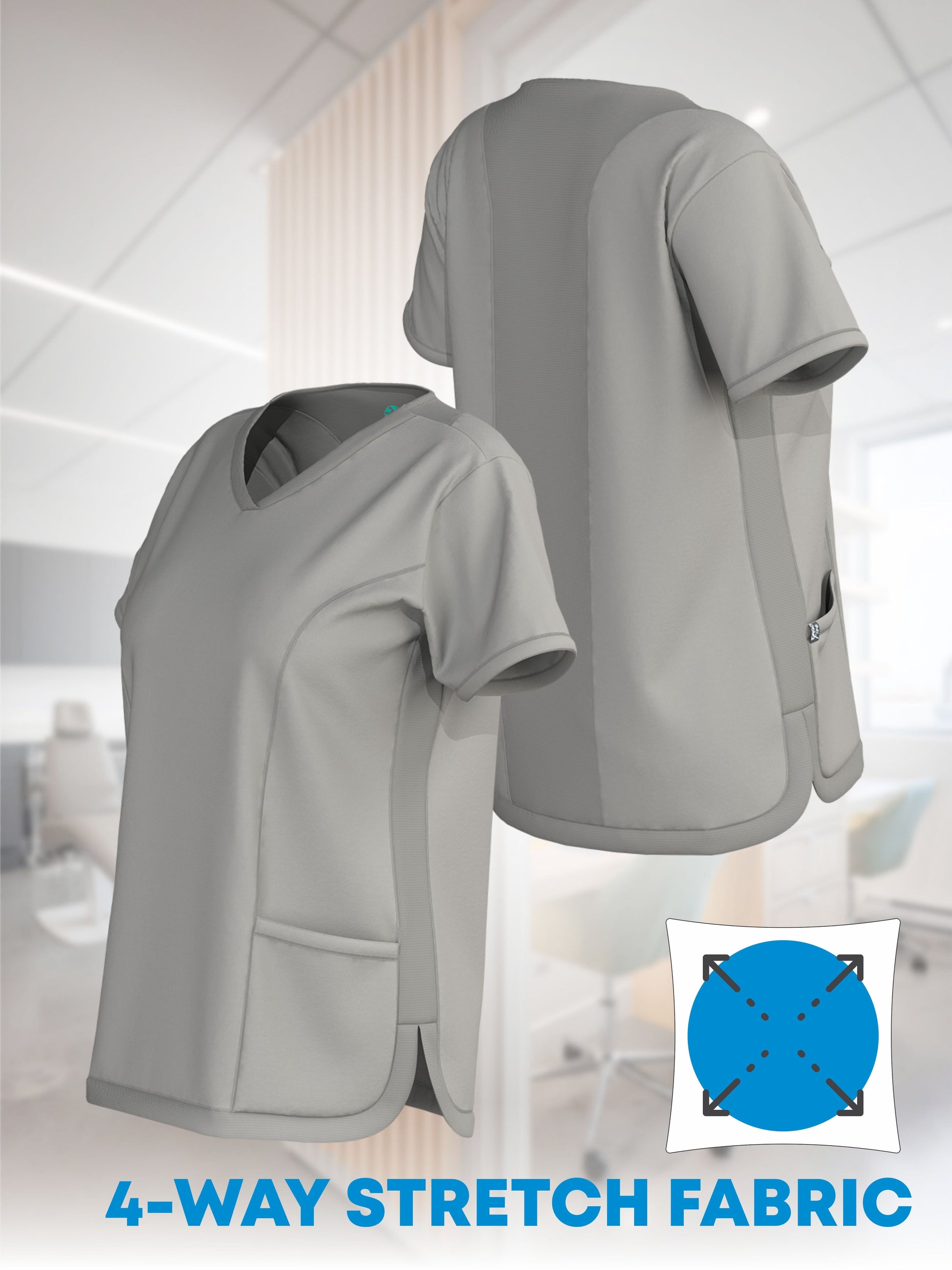 ERGOFIVE ACTIVE Women's 4WS Top with Breathable Mesh EAJW10