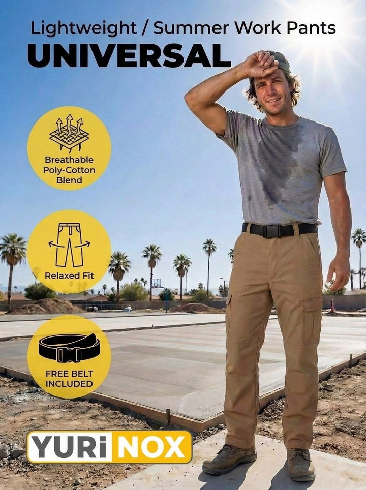 UNIONWORKWEAR Universal Men's Water-Resistant Cargo Work Pants