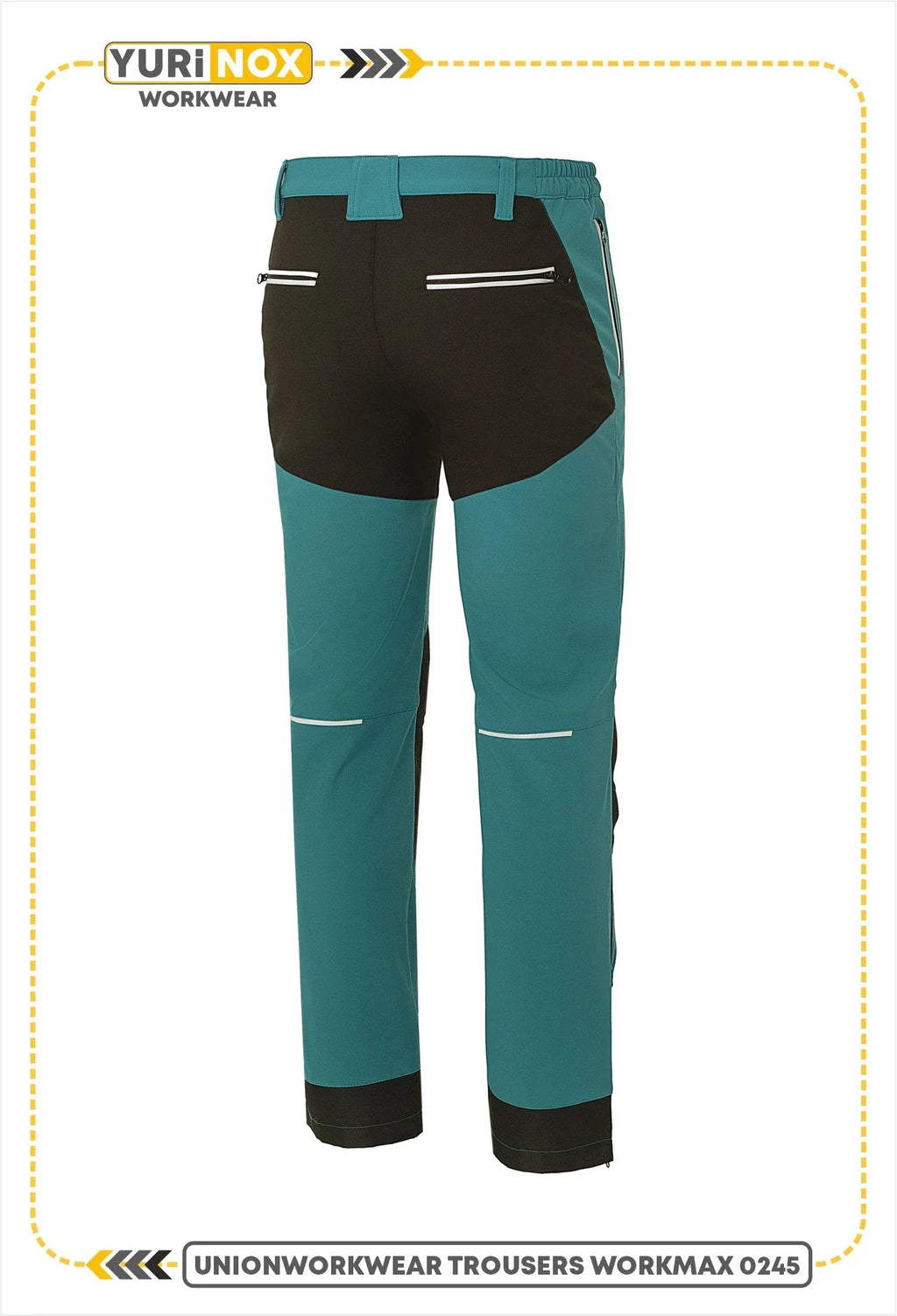 WORKMAX® Men's Water-Resistant Softshell Double Knee Work Pants