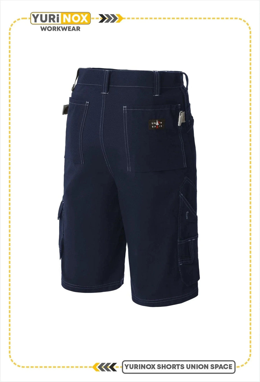 YURINOX UnionSpace Men's Heavy-Duty Holster Pocket Work Shorts