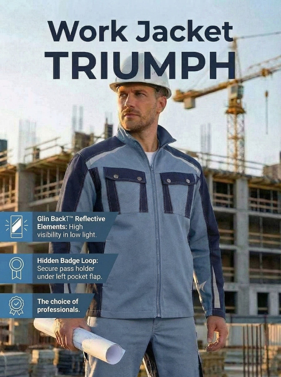 YURINOX Triumph Men's Water-Repellent Canvas Work Jacket