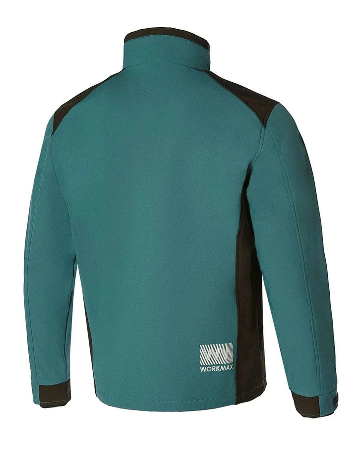 Full-back softshell coverage helps shield you from wind and light rain.