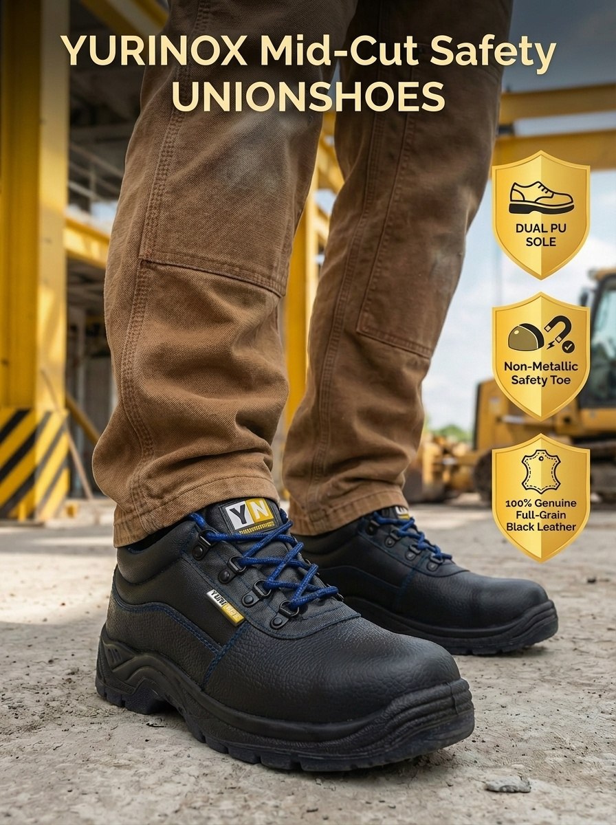 Men's UnionShoes™ 4" Leather Composite Toe Work Shoe