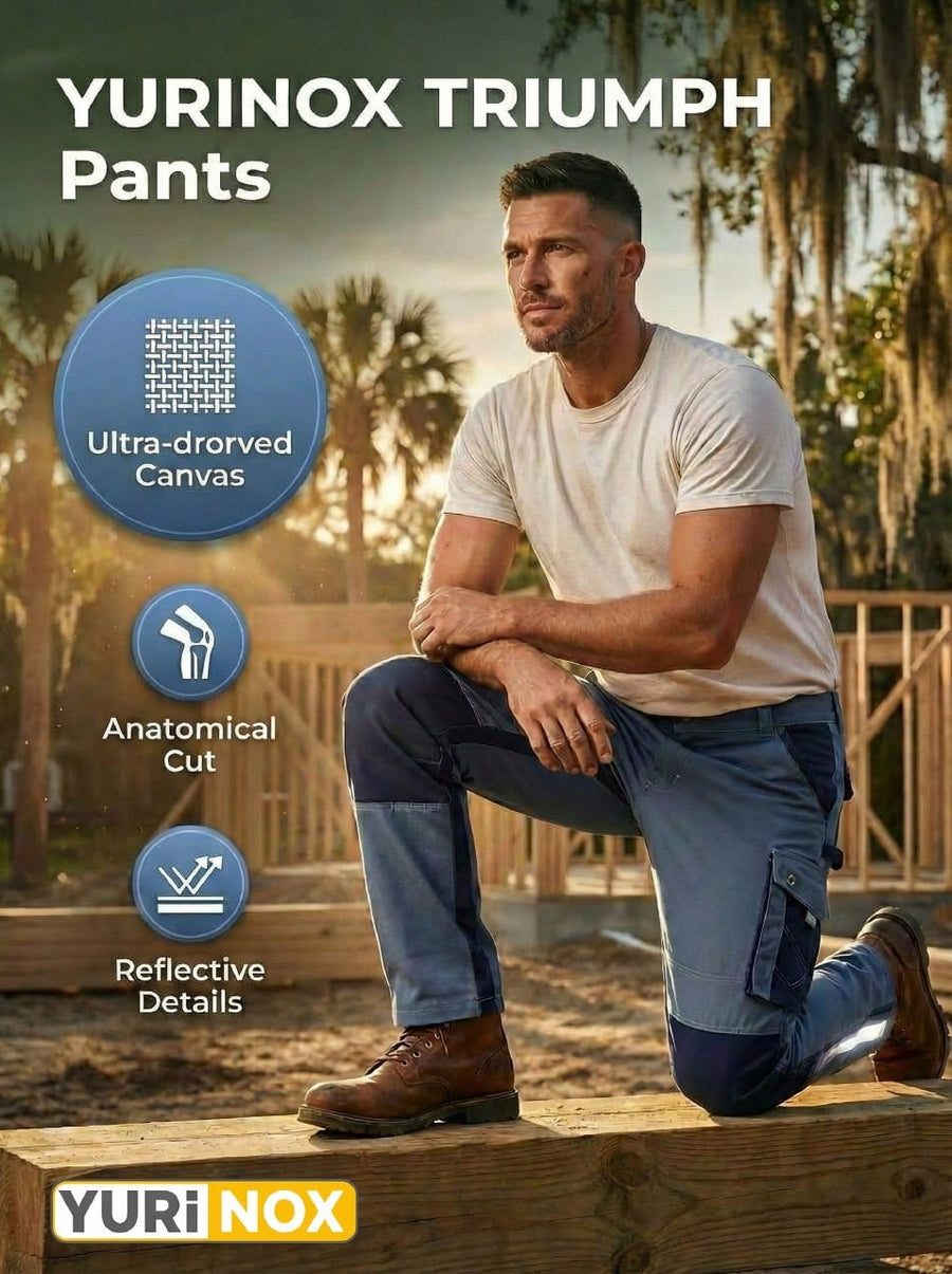 YURINOX Triumph Men's Canvas Cargo Work Pants