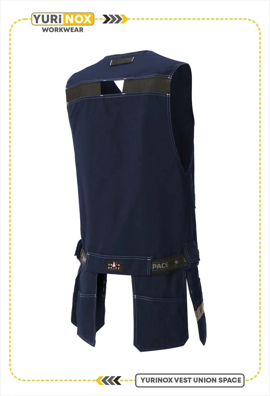 YURINOX UnionSpace Men's Water-Repellent Utility Work Vest