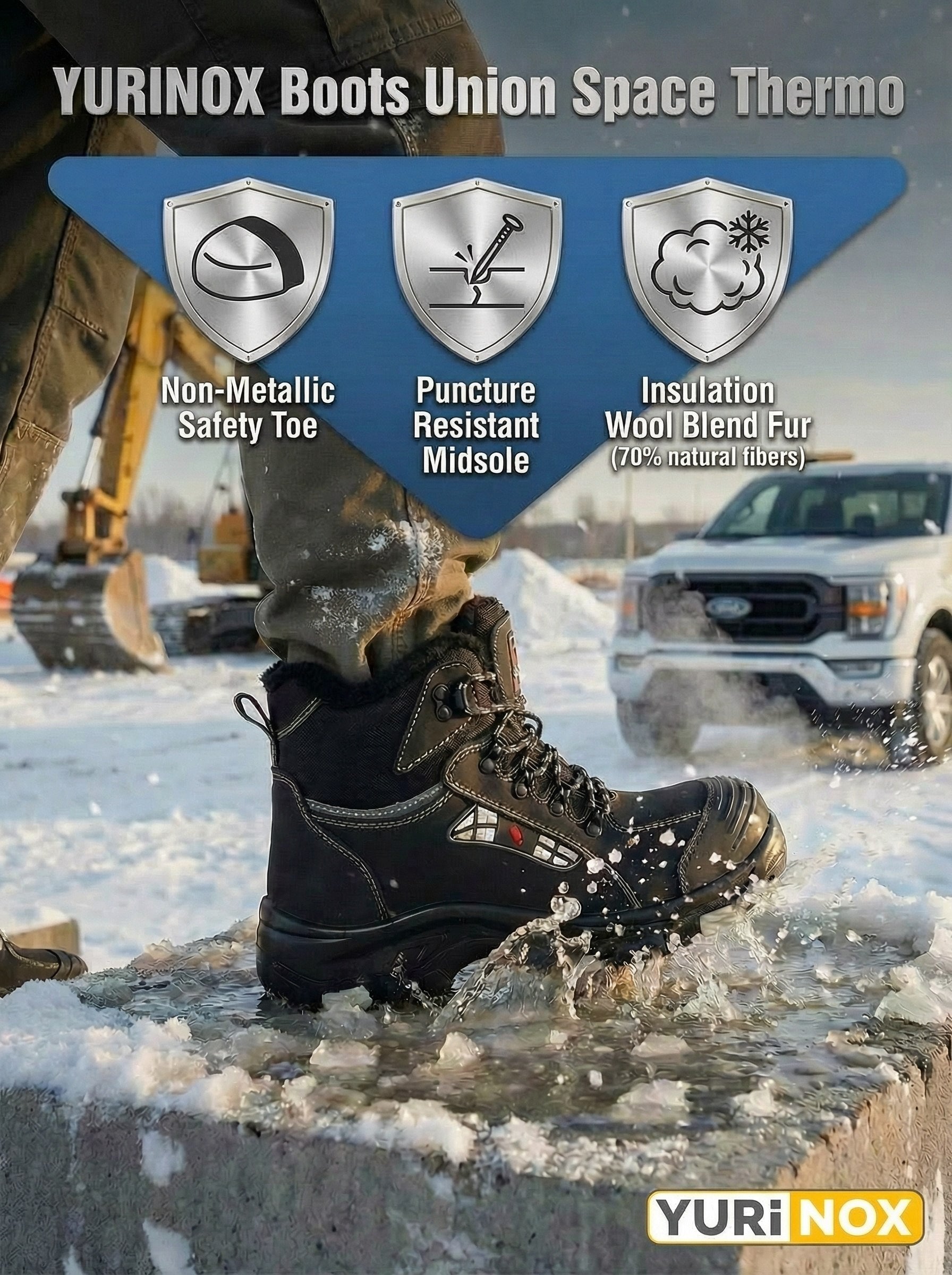 Men's UnionSpace™ 6" Slip-resistant Insulated Waterproof Composite Toe Work Boots