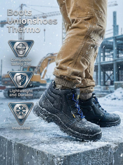 Men's UnionShoes™ 6" Composite Toe Insulated Leather Work Boots