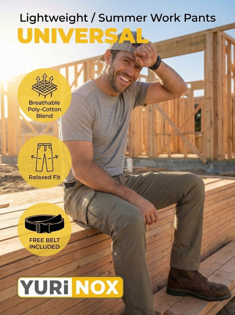 UNIONWORKWEAR Universal Men's Water-Resistant Cargo Work Pants