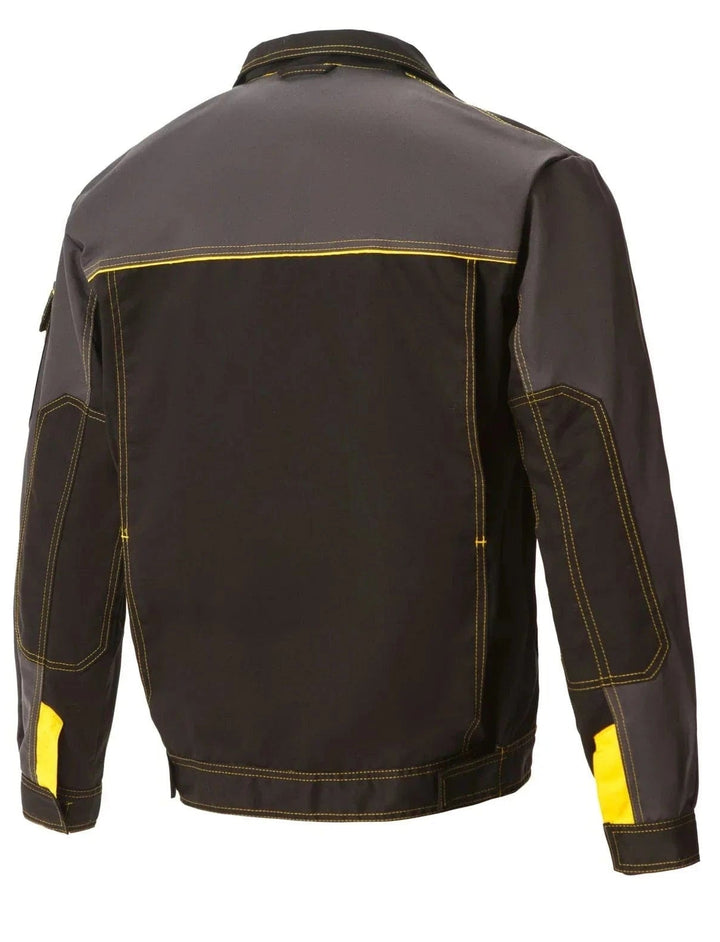 Reinforced elbow panels add protection in high-wear areas.