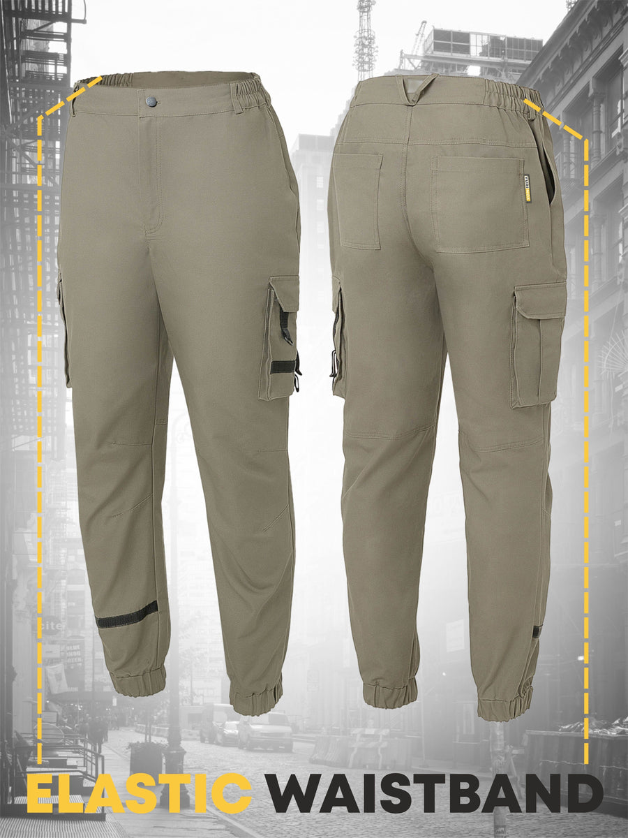 YURINOX Cottura Men's Canvas Cargo Work Joggers