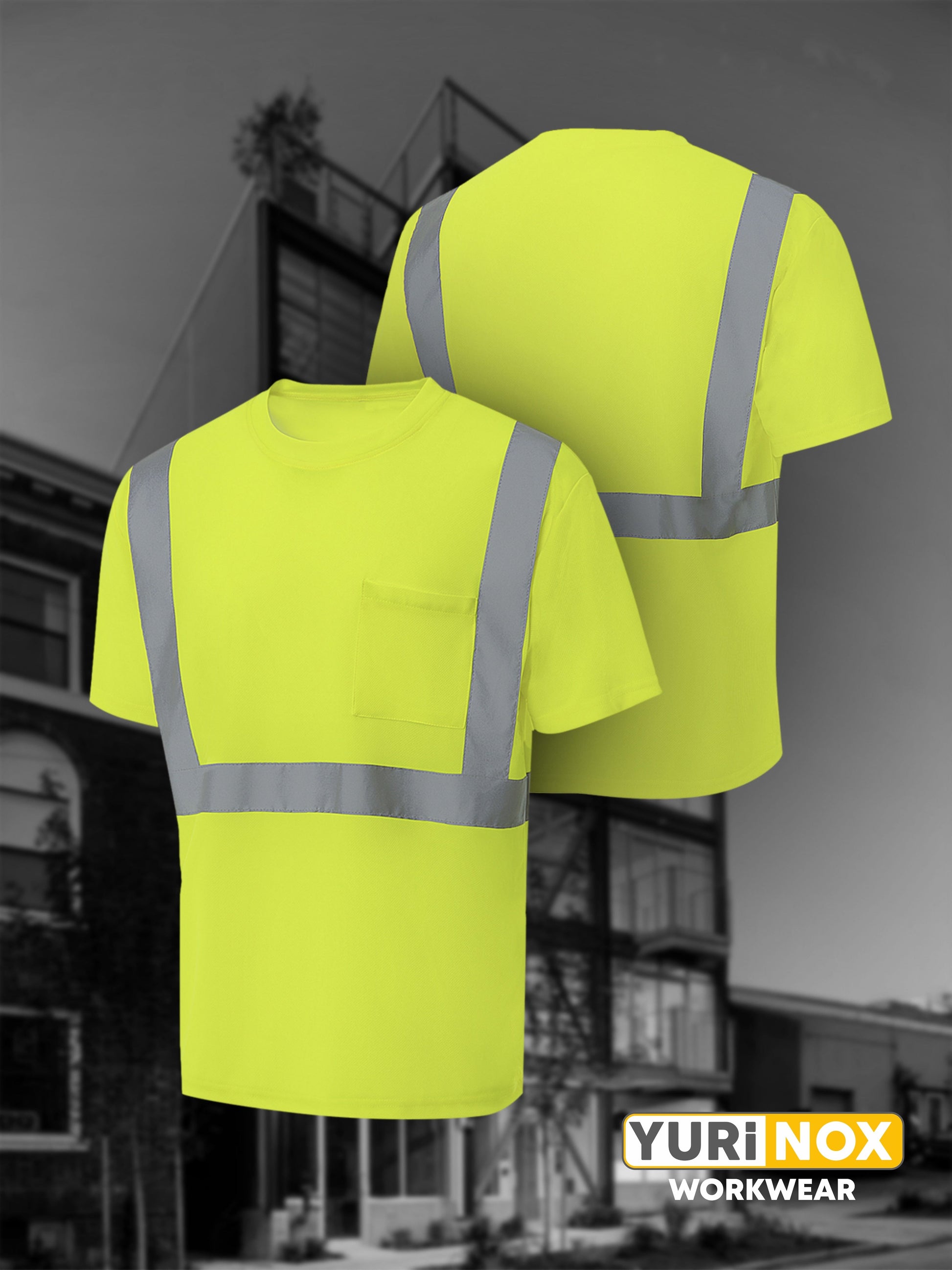 YURINOX Hi-Viz reflective strip T-SHIRT