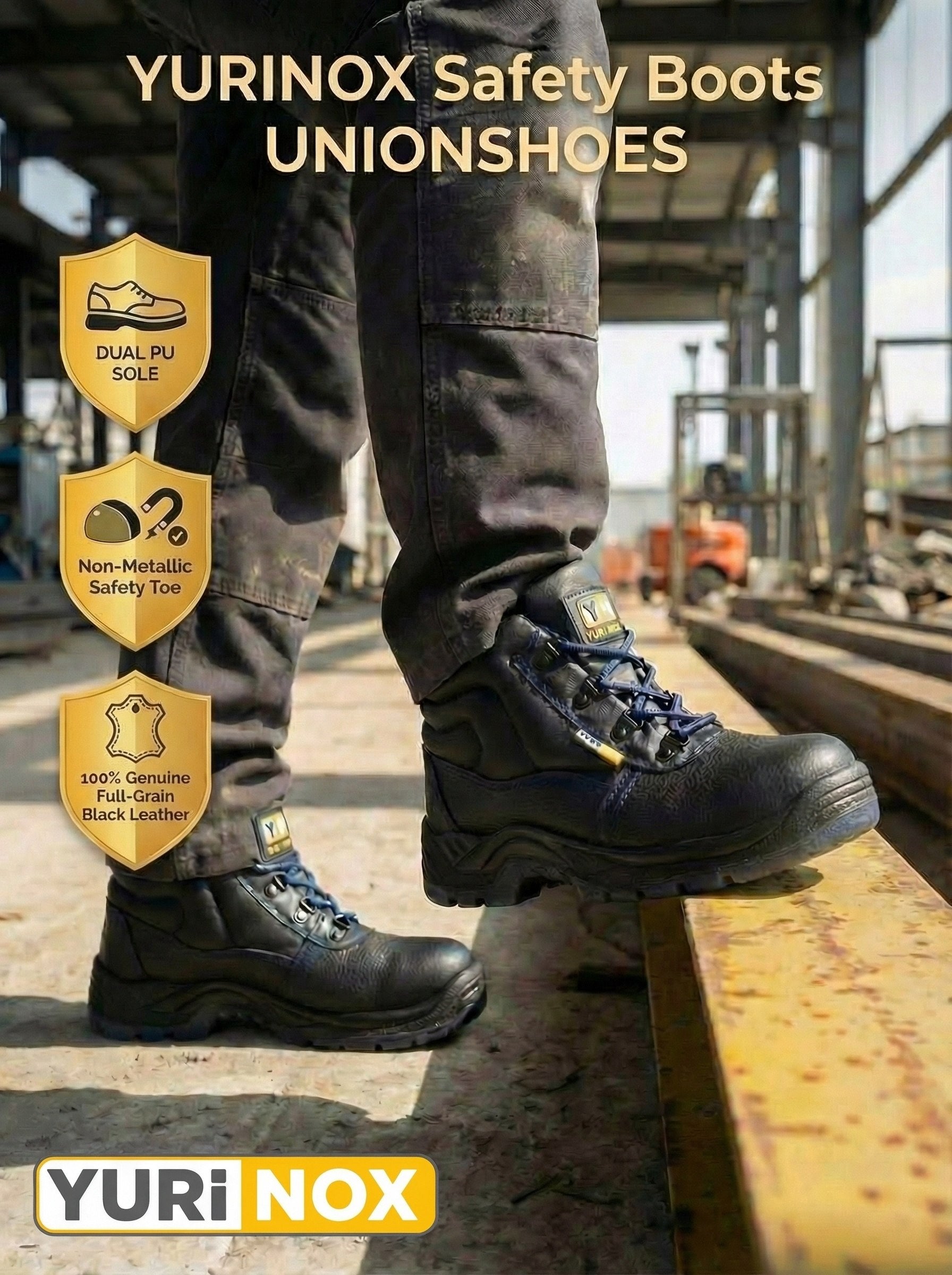 Men's UnionShoes™ 6" Leather Composite Toe Work Boots