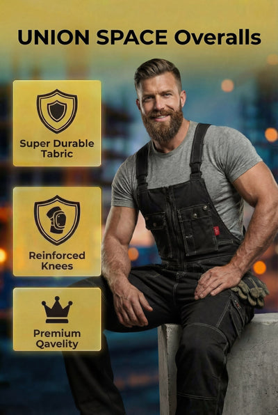 UNIONSPACE™ Men's Midweight Utility Work Bibs