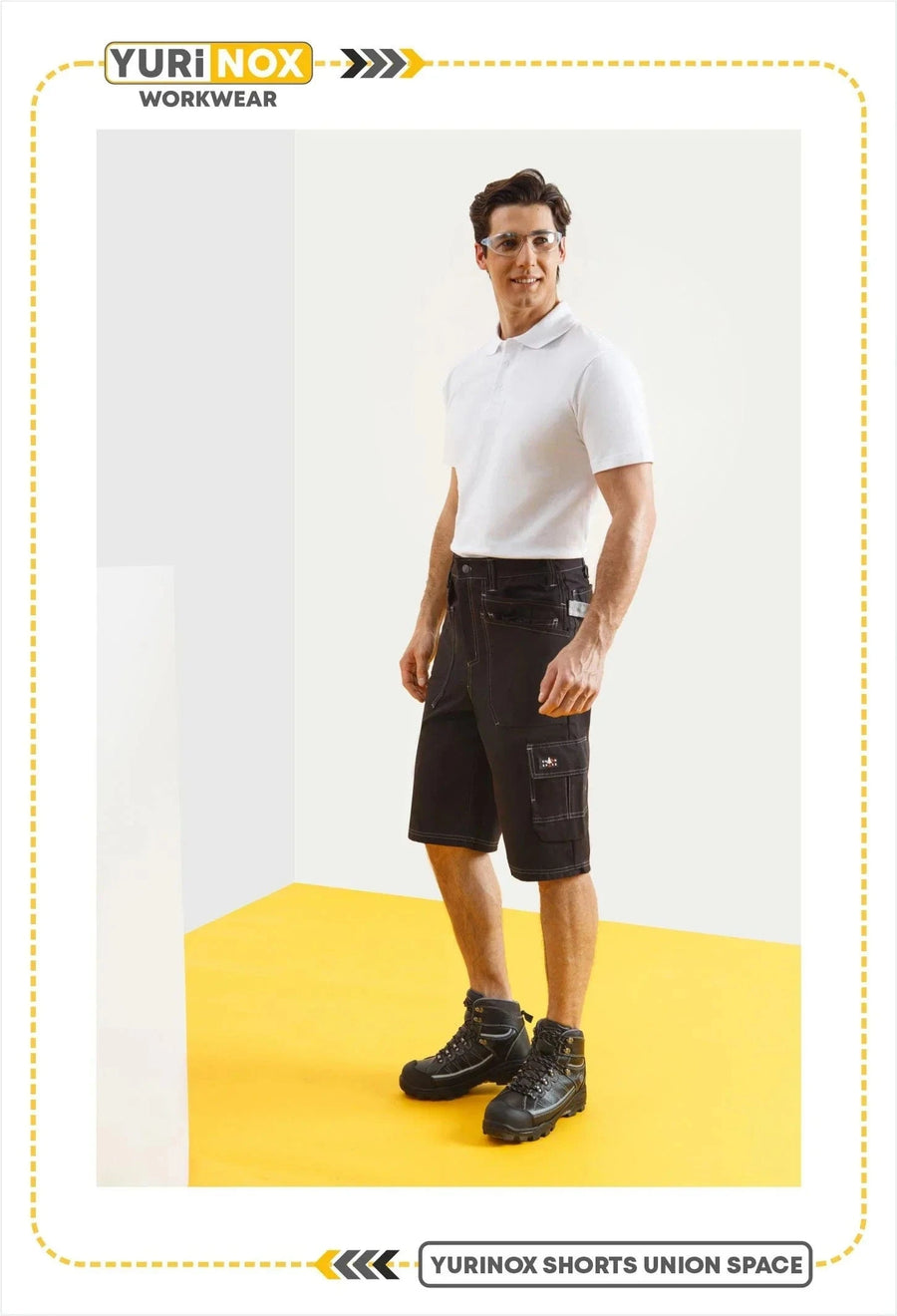 YURINOX UnionSpace Men's Heavy-Duty Holster Pocket Work Shorts