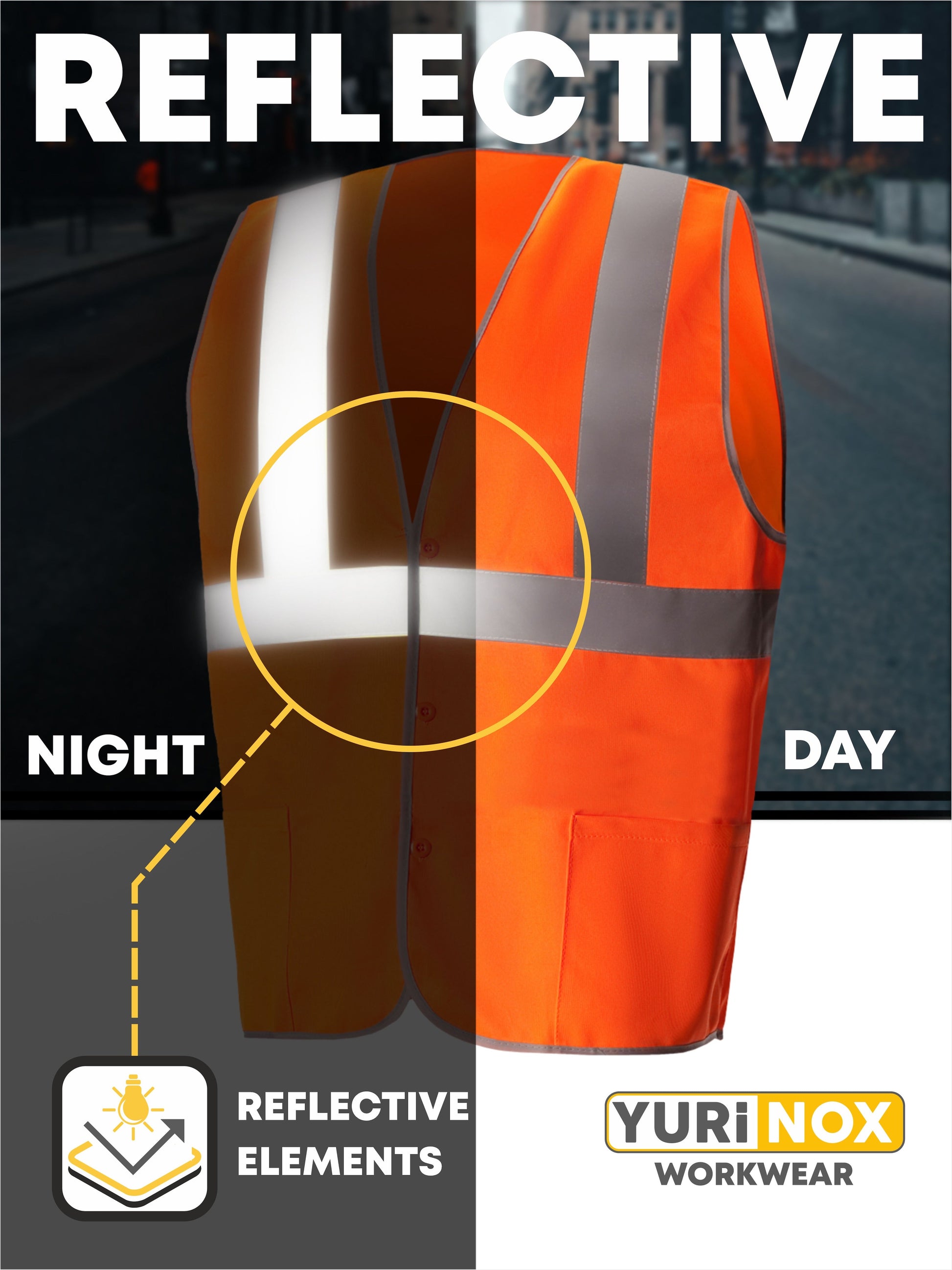 UNIONWORKWEAR SPECTR 1 Hi-Viz VEST