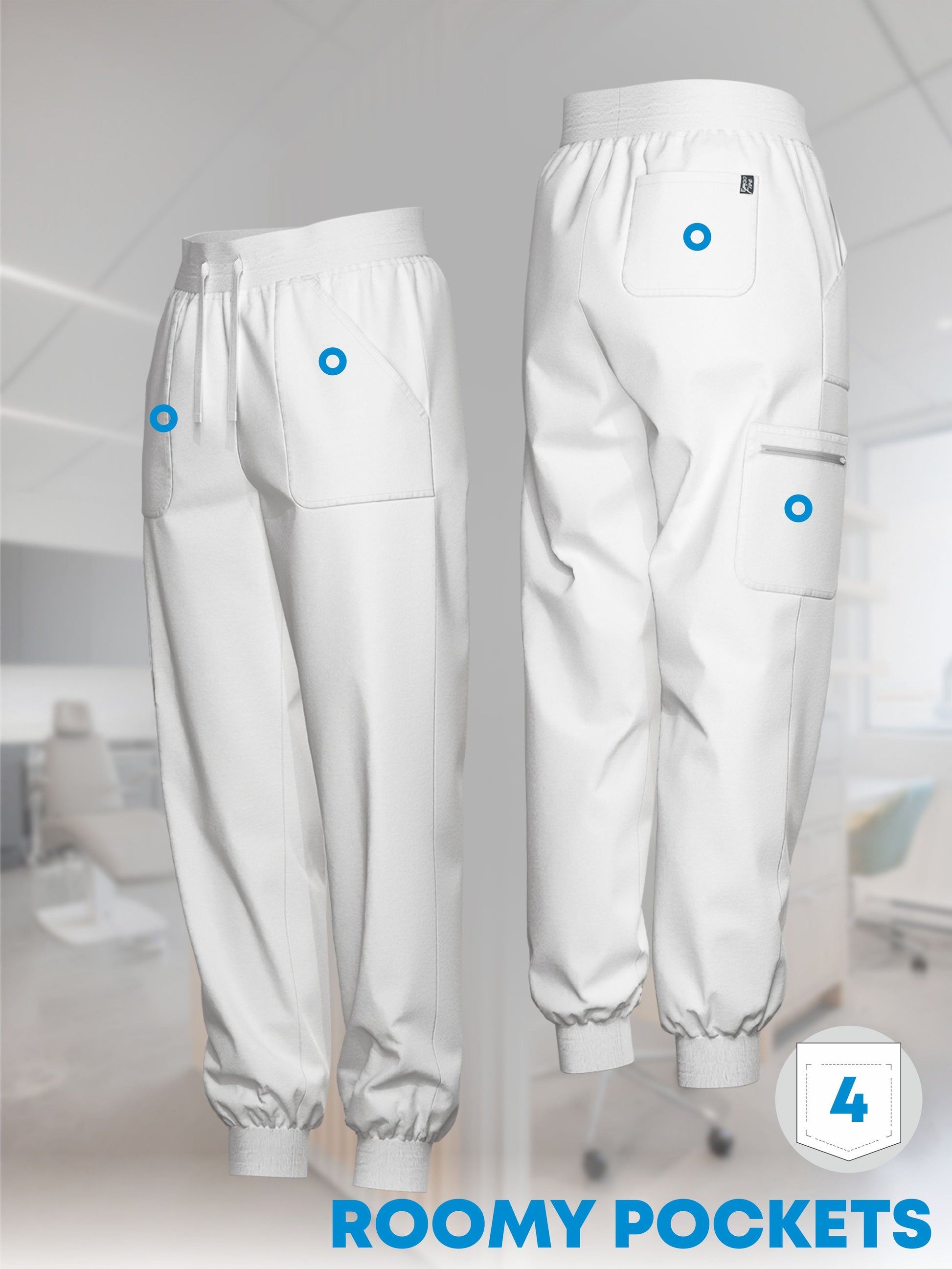 ERGOFIVE ACTIVE Women's Drawstring 4WS Joggers EAPW01