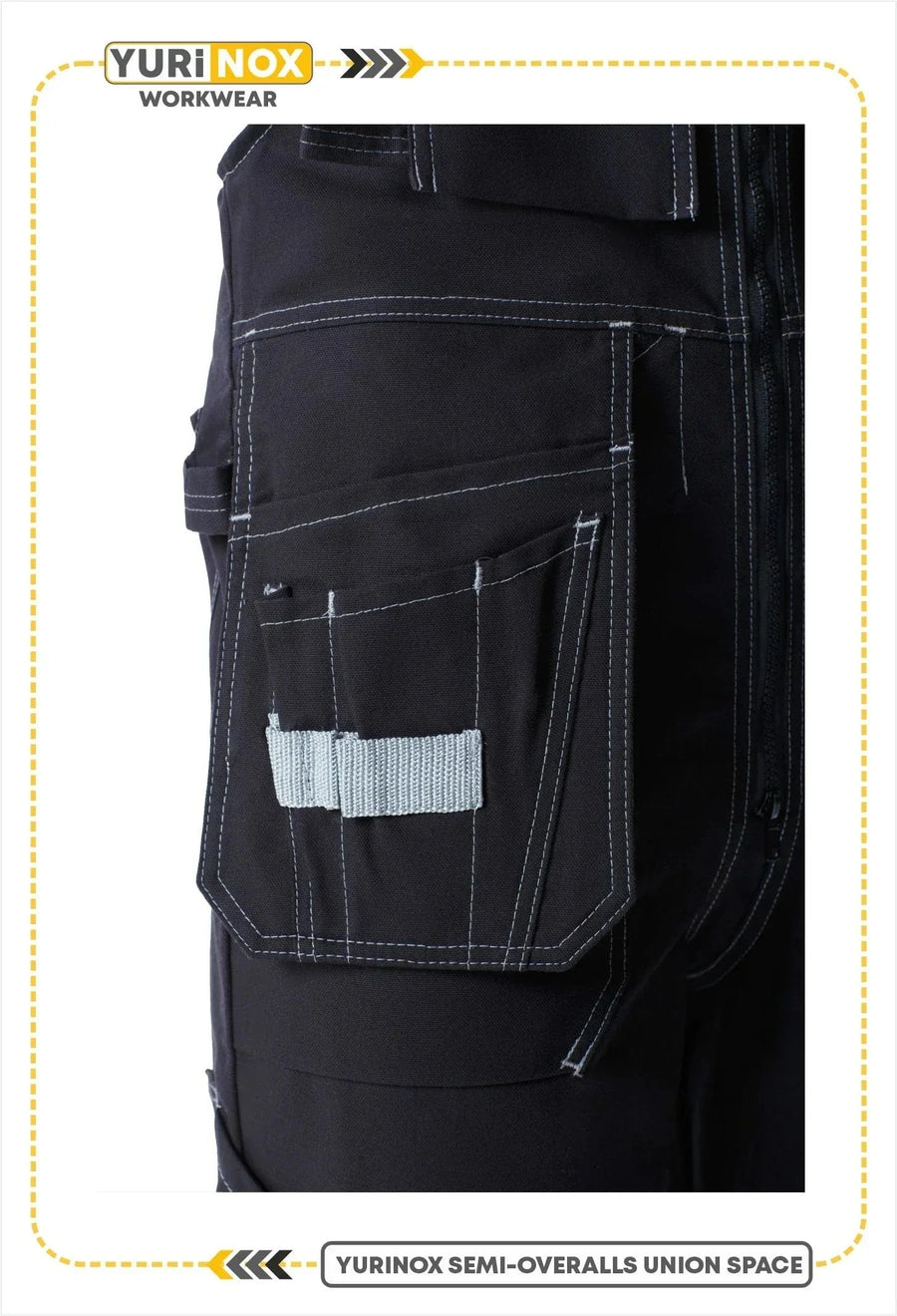 YURINOX UnionSpace Men's Midweight Utility Work Bib Overalls