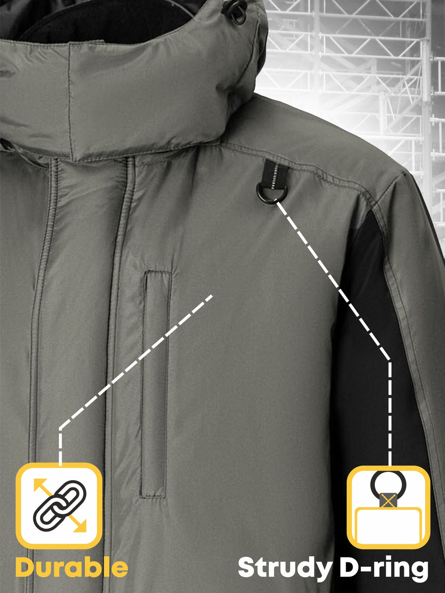 UNIONWORKWEAR Men's Insulated Hooded Work Jacket