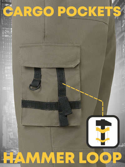COTTURA™ Men's Canvas Cargo Work Joggers