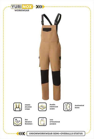 STATUS ™ Men's Regular Fit Shrink Resistant Work Bib Overalls