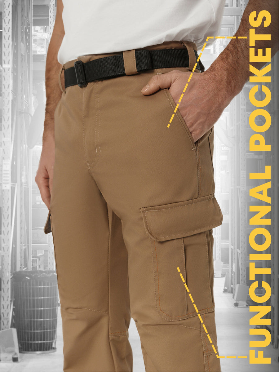 UNIONWORKWEAR Universal Men's Water-Resistant Cargo Work Pants