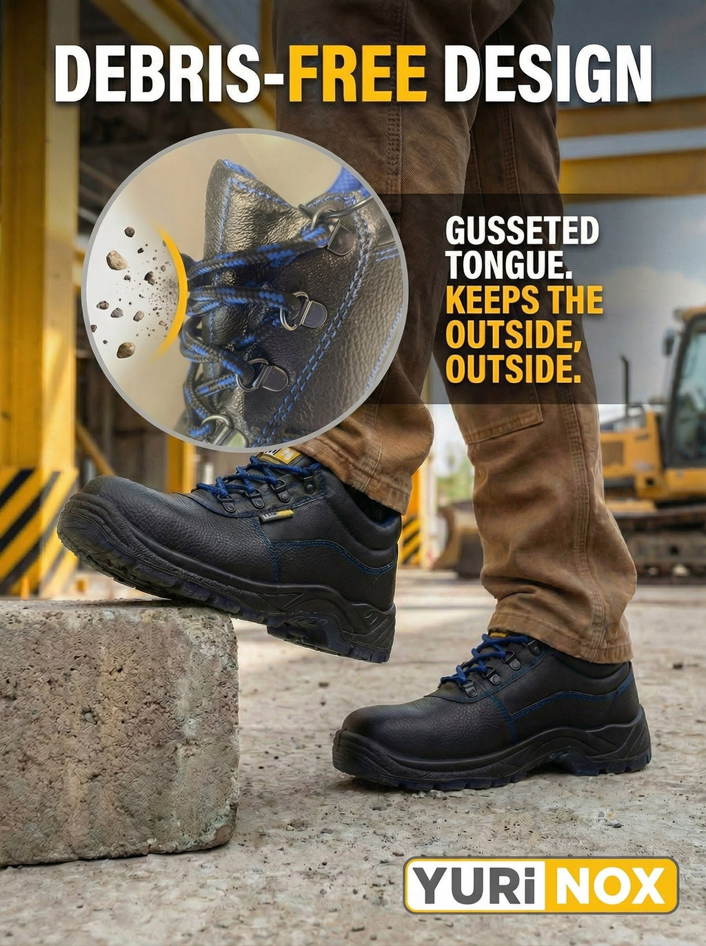 Men's UnionShoes™ 4" Leather Composite Toe Work Shoe