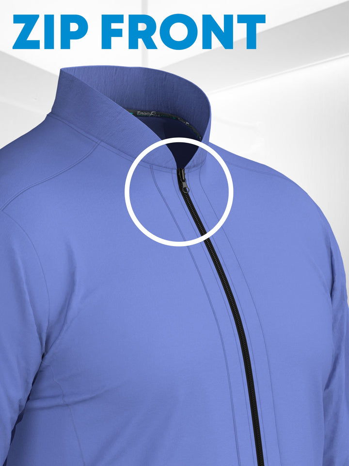 ERGOFIVE ACTIVE Unisex 4-Way Stretch Full-Zip Scrub Jacket EAJU08