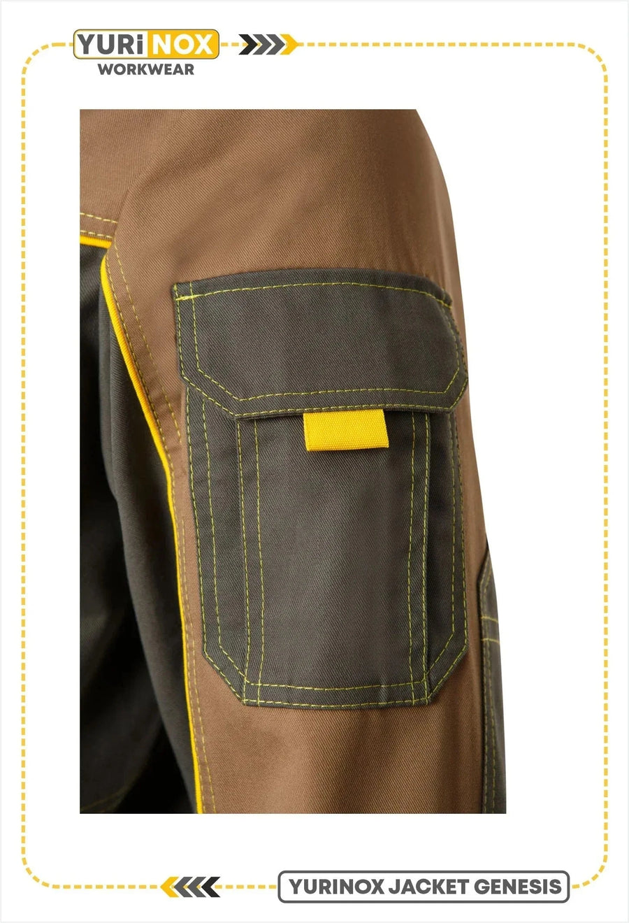 YURINOX Genesis Men's Stain-Resistant Utility Work Jacket