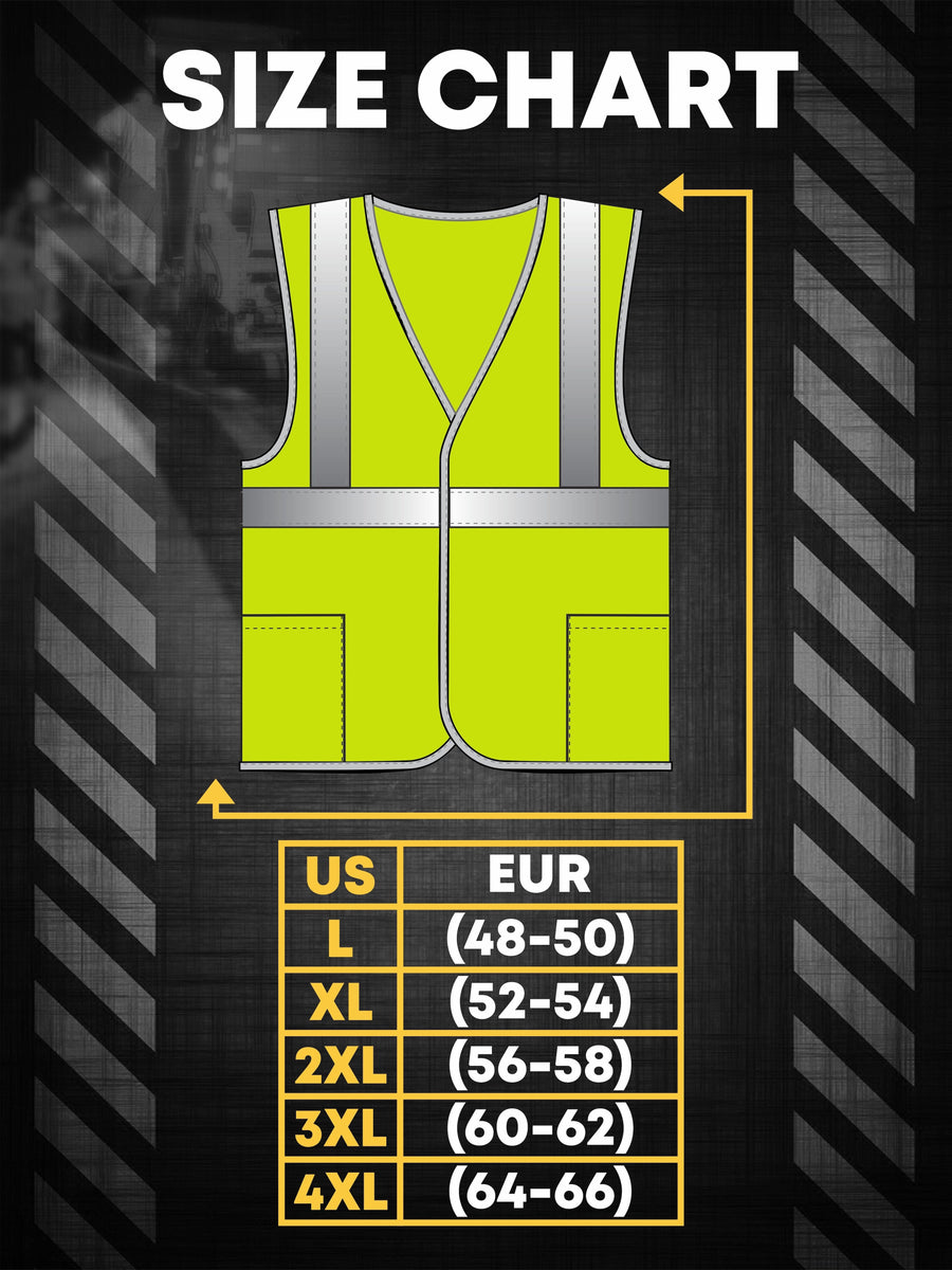 UNIONWORKWEAR Spectr 2 Men's Adjustable Enhanced Visibility Vest