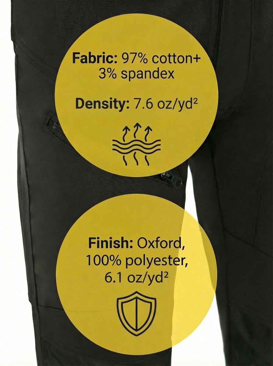 UNIONWORKWEAR Grand Men's Flex Canvas Tradesman Work Pants