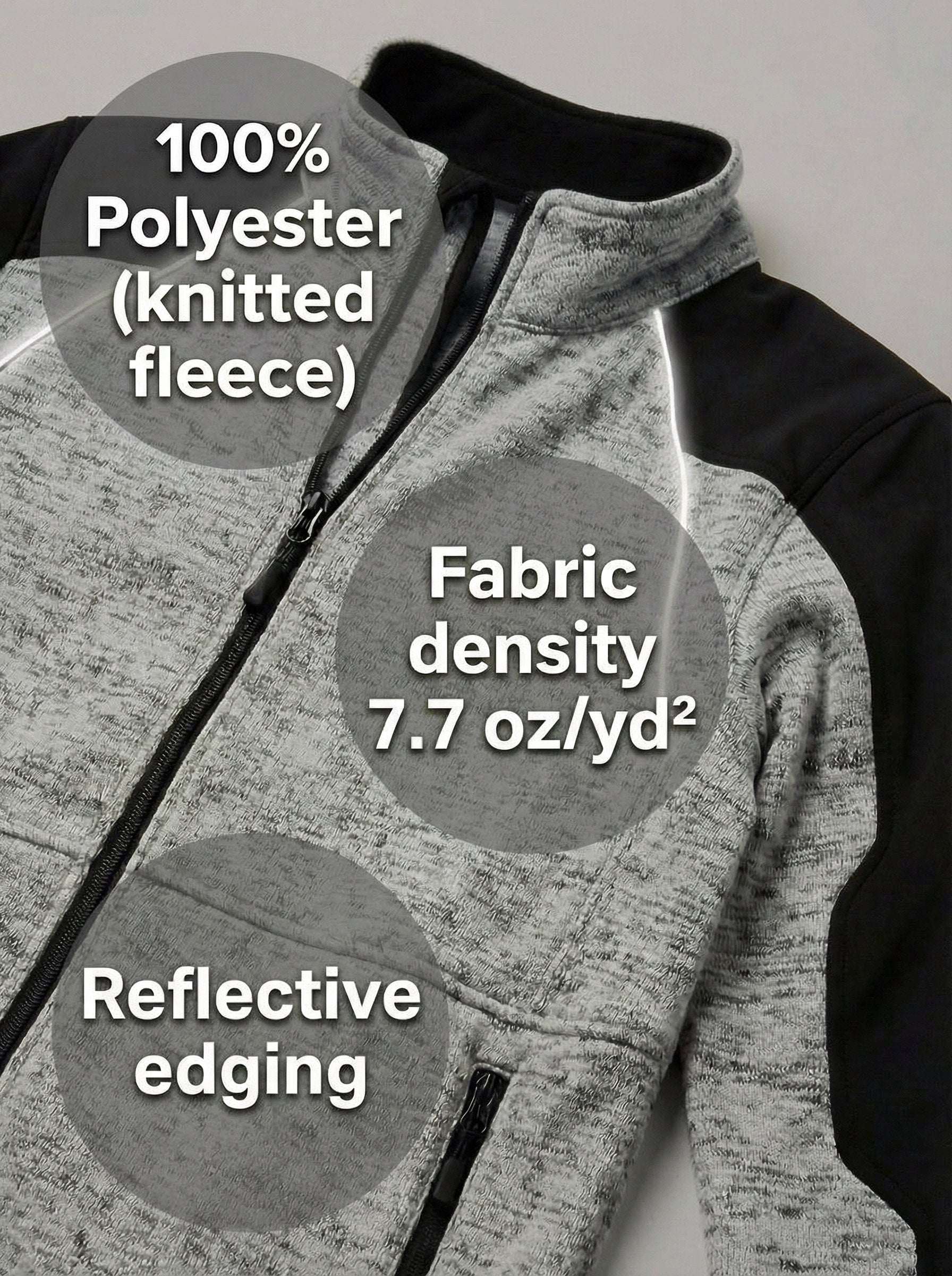 UNIONWORKWEAR FULL ZIP HIGH COLLAR SWEATSHIRT 0063