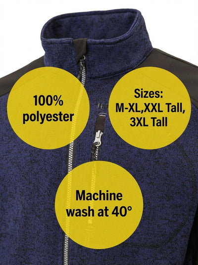 UNIONWORKWEAR FULL ZIP HIGH COLLAR SWEATSHIRT 0095