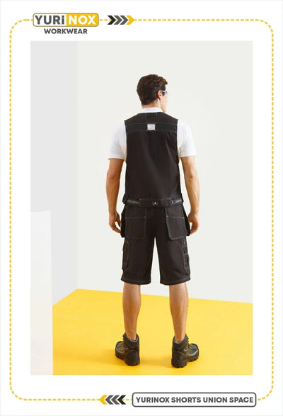 UNIONSPACE ™Men's Heavy Duty Holster Pocket Work Shorts 