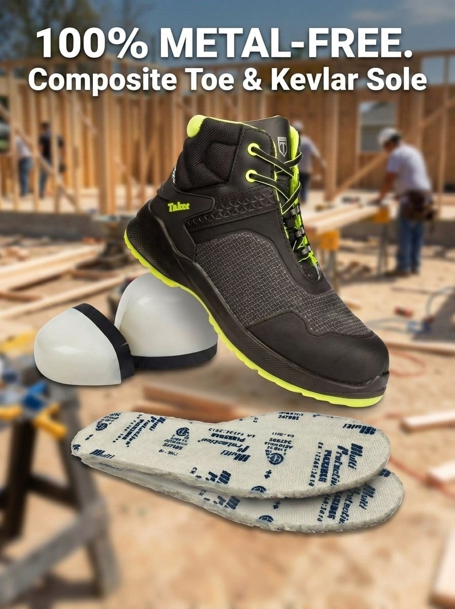 YURINOX Taker Men's 6" Lightweight Composite Toe Work Boots
