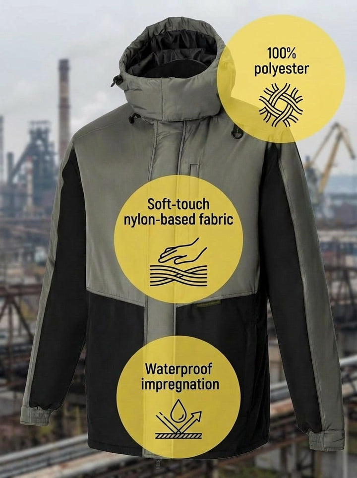 UNIONWORKWEAR Men's Insulated Hooded Work Jacket