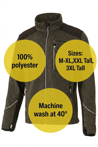 UNIONWORKWEAR FULL ZIP HIGH COLLAR SWEATSHIRT 0095
