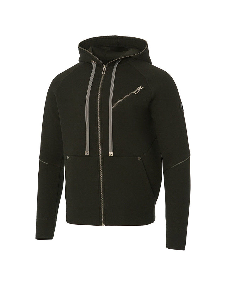 Thick, sturdy stretch fabric provides durable comfort for long workdays.