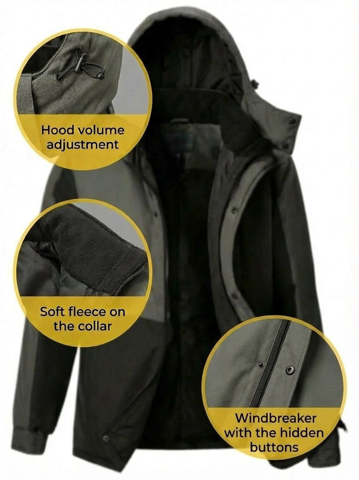 UNIONWORKWEAR Men's Insulated Hooded Work Jacket