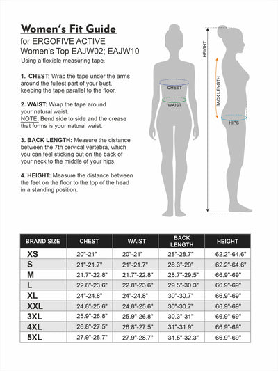 ERGOFIVE ACTIVE Women's 4WS Top with Breathable Mesh EAJW10