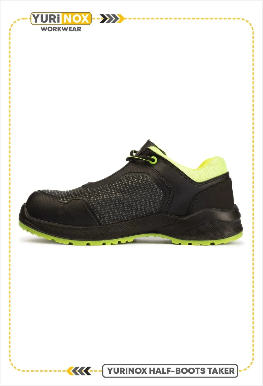 YURINOX Taker — Zapatos de trabajo ligeros de 4 pulgadas con puntera de material compuesto para hombre