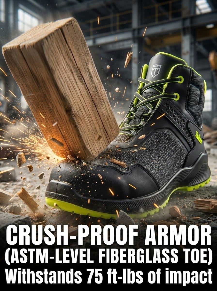 YURINOX Taker Men's 6" Lightweight Composite Toe Work Boots