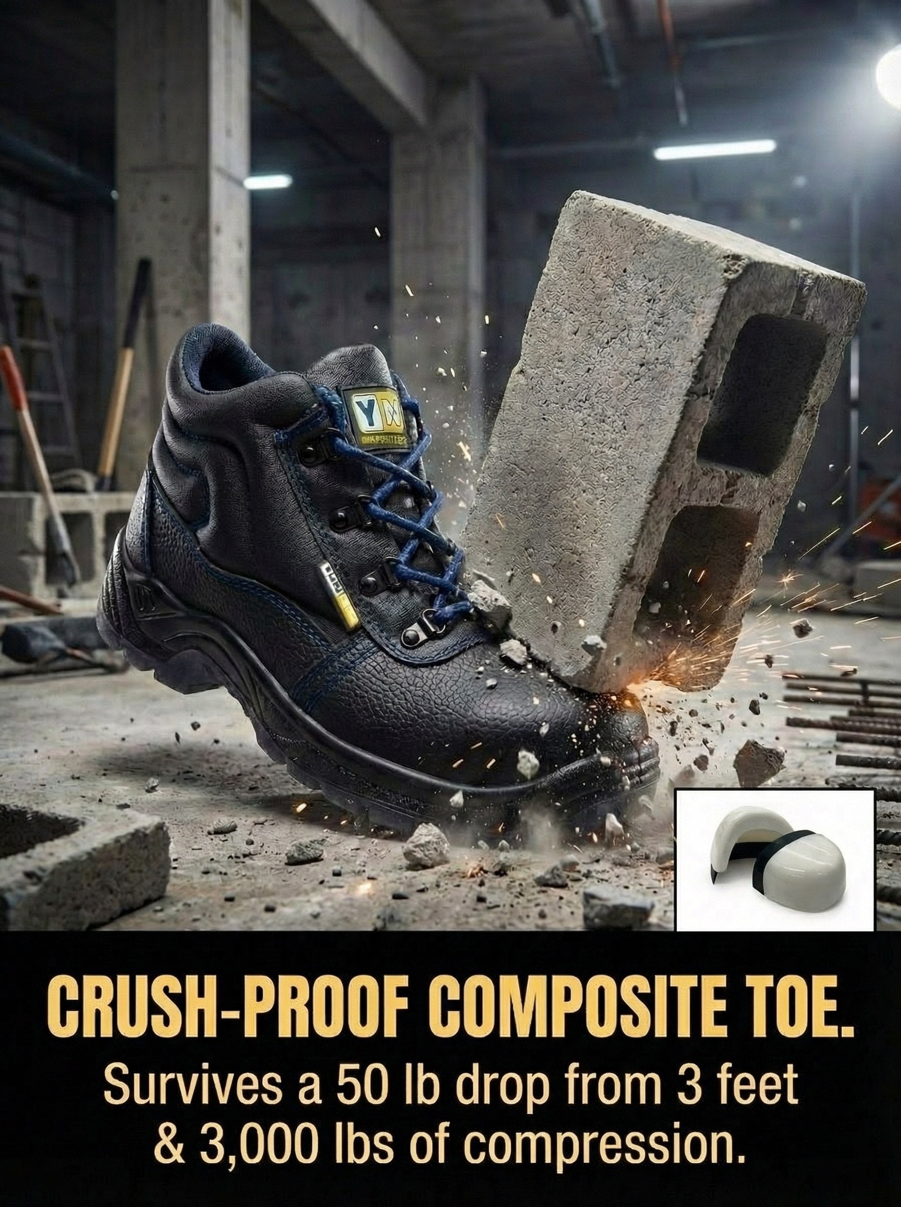 Men's UnionShoes™ 6" Leather Composite Toe Work Boots