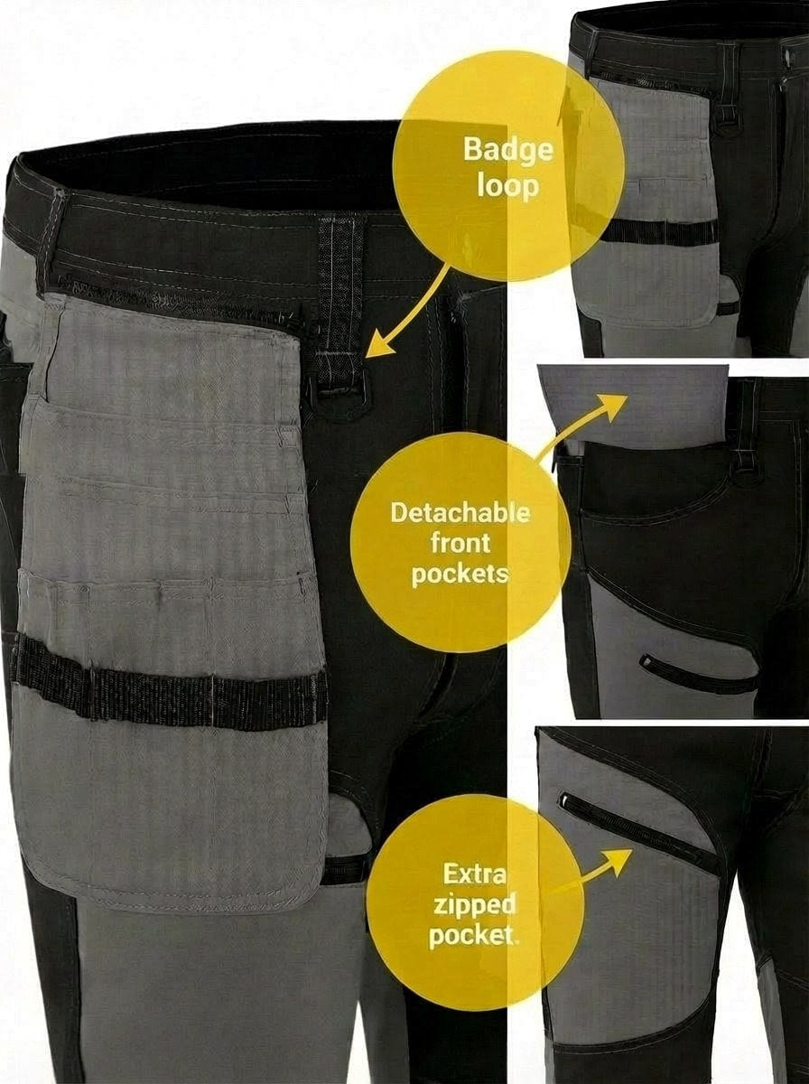 UNIONWORKWEAR Grand Men's Flex Canvas Tradesman Work Pants