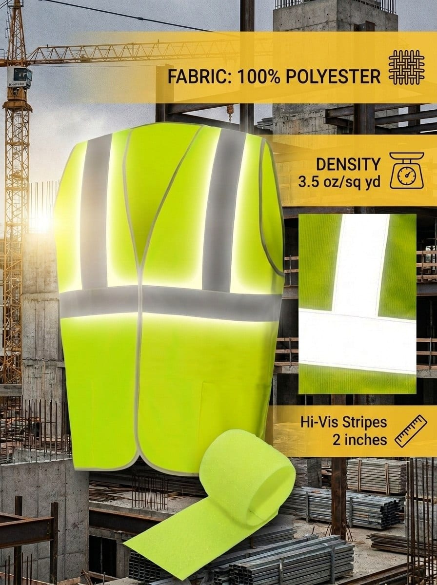 UNIONWORKWEAR Spectr 2 Men's Adjustable Enhanced Visibility Vest